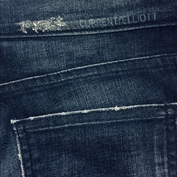 ~Current Elliott "The Silverlake Zip" Skinny Jeans Size 29 Sargent Destroy~ - Picture 9 of 14